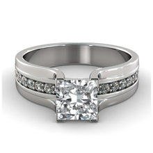 Load image into Gallery viewer, Vintage Princess Diamond Engagement Ring - Diamonds Mine