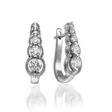 Load image into Gallery viewer, 5 Stone Diamond Earrings - Diamonds Mine