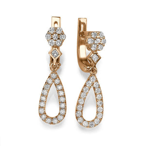 0.2 Carat 14K White Gold Diamond "Bella" Earrings | Diamonds Mine