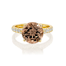 Load image into Gallery viewer, 2 Carat 14K White Gold Morganite &amp; Diamonds &quot;Isabella&quot; Engagement Ring