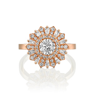 3/4 Carat 14K White Gold GIA Certified Diamond "Mia" Engagement Ring