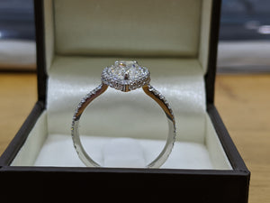 1.4 Carat Platinum GIA Certified Diamond Engagement Ring