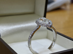 1.4 Carat Platinum GIA Certified Diamond Engagement Ring
