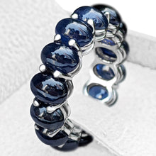 Load image into Gallery viewer, 22.33 Carat Sapphire Eternity Band - 14 kt. White gold - Ring