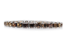 Load image into Gallery viewer, 32.79Ct Multiple Colors Diamonds Tennis Riviera - 14 kt. White gold - Bracelet
