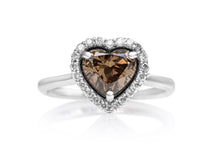 Load image into Gallery viewer, 1.25 Cttw Fancy Heart Diamond - 14 kt. White gold - Ring