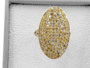 2.22 Carat Fancy Diamond Dome - 14 kt. Yellow gold - Ring