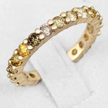 Load image into Gallery viewer, 1.25 Carat Diamonds Half Eternity - 14 kt. Yellow gold - Ring