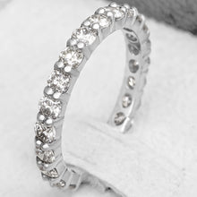 Load image into Gallery viewer, 1.01 Carat Diamonds Half Eternity - 14 kt. White gold - Ring