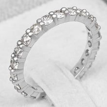 Load image into Gallery viewer, 1.01 Carat Diamonds Half Eternity - 14 kt. White gold - Ring