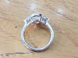 1.5 TCW 14K White Gold "Chloe" Engagement Ring