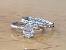 Load image into Gallery viewer, 0.75 Carat 14K White Gold Diamond &quot;Annabel&quot; Ring Set