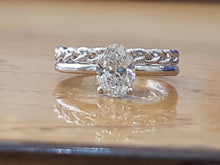 Load image into Gallery viewer, 0.75 Carat 14K White Gold Diamond &quot;Annabel&quot; Ring Set
