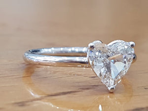 1 Carat 14K White Gold Diamond "Valerie" Engagement Ring