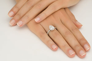 2 TCW 14K White Gold Diamond "Philippa" Engagement Ring