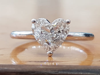 1 Carat 14K White Gold Diamond "Valerie" Engagement Ring - Diamonds Mine