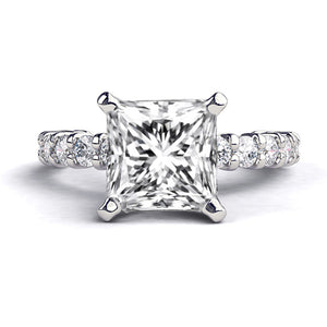 2.9 Carat 14K Yellow Gold Diamond "Gloria" Engagement Ring