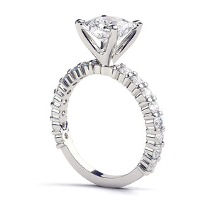 2.9 Carat 14K Yellow Gold Diamond "Gloria" Engagement Ring
