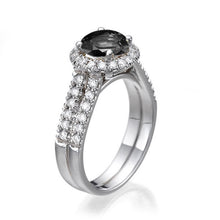 Load image into Gallery viewer, 1.5 Carat 14K Rose Gold Black Diamond &quot;Deborah&quot; Engagement Ring