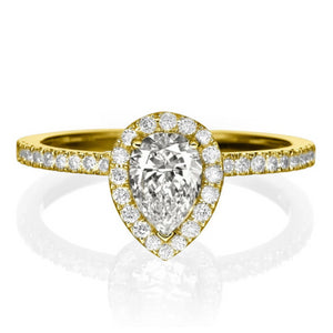1 Carat 14K Rose Gold Diamond "Philippa" Engagement Ring