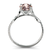Load image into Gallery viewer, 2 Carat 14K Rose Gold Morganite &amp; Diamonds &quot;Lucia&quot; Engagement Ring