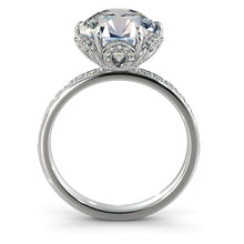 Load image into Gallery viewer, 2.4 Carat 14K Yellow Gold Moissanite &amp; Diamonds &quot;Allison&quot; Engagement Ring