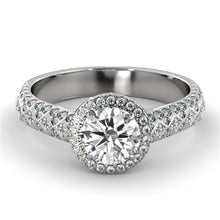 Load image into Gallery viewer, 2 Carat 14K Yellow Gold Moissanite &amp; Diamonds &quot;Beatrice&quot; Engagement Ring