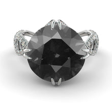 Load image into Gallery viewer, 5 Carat 14K White Gold Black Diamond &quot;Katherine&quot; Ring