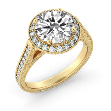 Load image into Gallery viewer, 2.2 Carat 14K Moissanite White Gold Moissanite &amp; Diamonds &quot;Barbara&quot; Ring