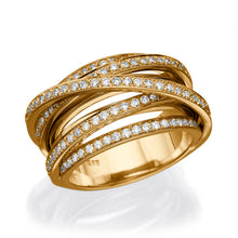 Load image into Gallery viewer, 1.5 TCW 14K Yellow Gold Diamond &quot;Ella&quot; Wedding Band