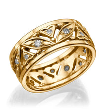 Load image into Gallery viewer, 0.36 TCW 14K Yellow Gold Diamond &quot;Sidney&quot; Wedding Band