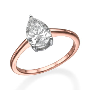1.5 Carat 14K Rose Gold Diamond "Marta" Engagement Ring