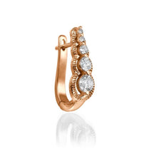 Load image into Gallery viewer, 0.6 Carat 14K Yellow Gold  Diamond &quot;Alanna&quot; Earrings