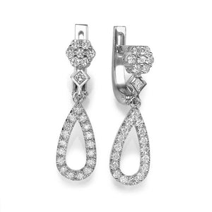 0.2 Carat 14K White Gold Diamond "Bella" Earrings | Diamonds Mine