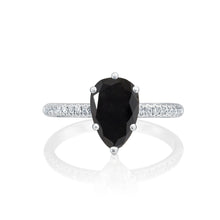 Load image into Gallery viewer, 1.7 Carat 14K Rose Gold Black Diamond &quot;Lucy&quot; Engagement Ring