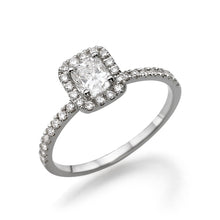 Load image into Gallery viewer, 1.6 Carat 14K Yellow Gold Moissanite &amp; Diamonds &quot;Andrea&quot; Engagement Ring