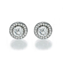 Load image into Gallery viewer, 2 Carat 14K White Gold Diamond &quot;Marian&quot; Earrings