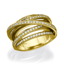 Load image into Gallery viewer, 1.5 TCW 14K Yellow Gold Diamond &quot;Ella&quot; Wedding Band