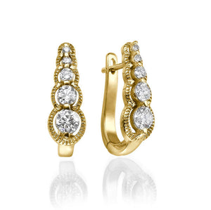 0.6 Carat 14K White Gold  Diamond "Alanna" Earrings | Diamonds Mine