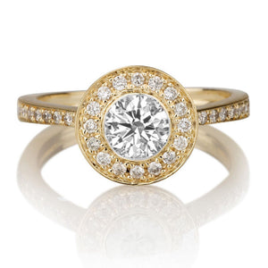 1 Carat 14K White Gold Diamond "Julianne" Engagement Ring