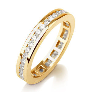 1.4 TCW 14K White Gold Diamond "Sarrah" Wedding Band | Diamonds Mine