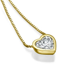 Load image into Gallery viewer, 1.5 Carat 14K Yellow Gold Diamond Heart Pendant
